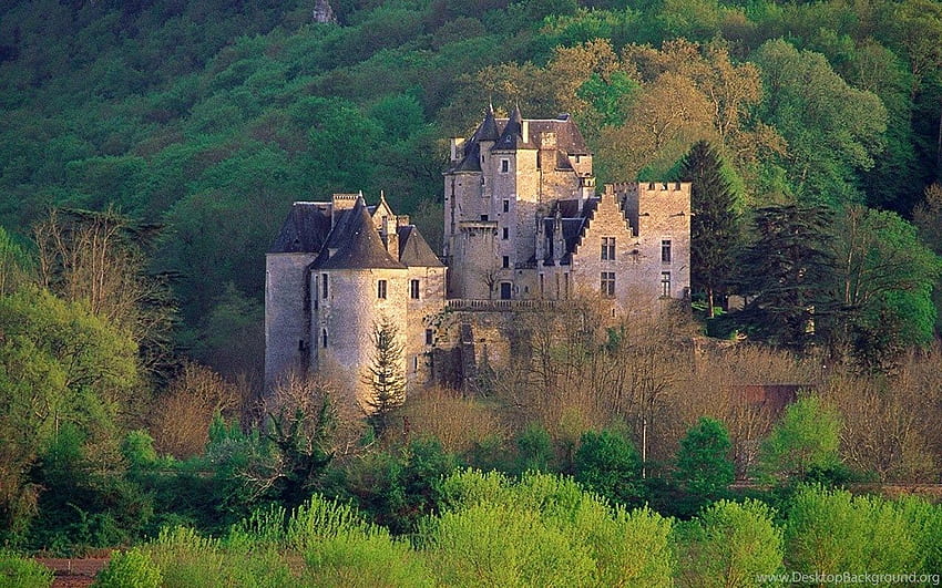 European Castle Scenery 3 － Buildings . Background HD wallpaper