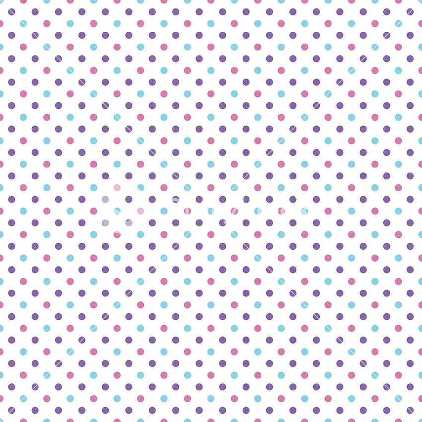 Pink, Purple, And Blue Polka Dot Pattern On A White Background Royalty Stock Storyblocks HD phone wallpaper