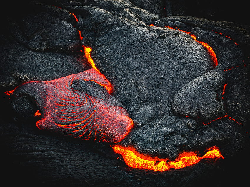 Nature, Surface, Volcano, Lava, Fiery HD wallpaper