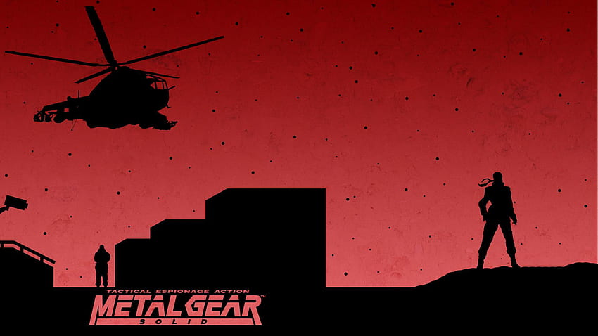 Metal Gear Solid Silhouette Collection, Minimalist Military HD wallpaper