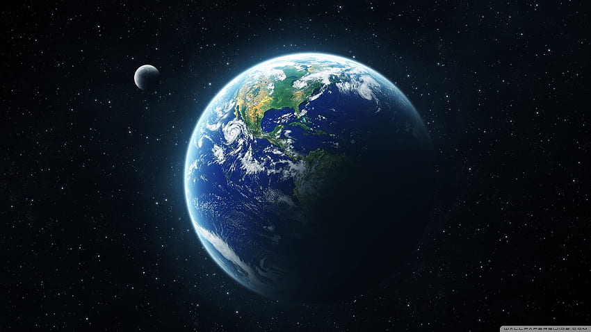 Earth And Moon From Space ❤ for Ultra, 1440P Resolution HD wallpaper