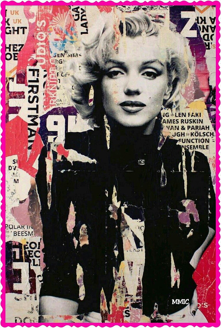 Marilyn Monroe Artistico, Marilyn Monroe Collage Sfondo del telefono HD