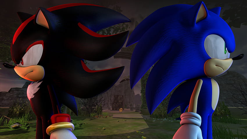 Sonic and Shadow Kingdom Valley by Nibroc.Rock, Sonic Vs Shadow HD wallpaper