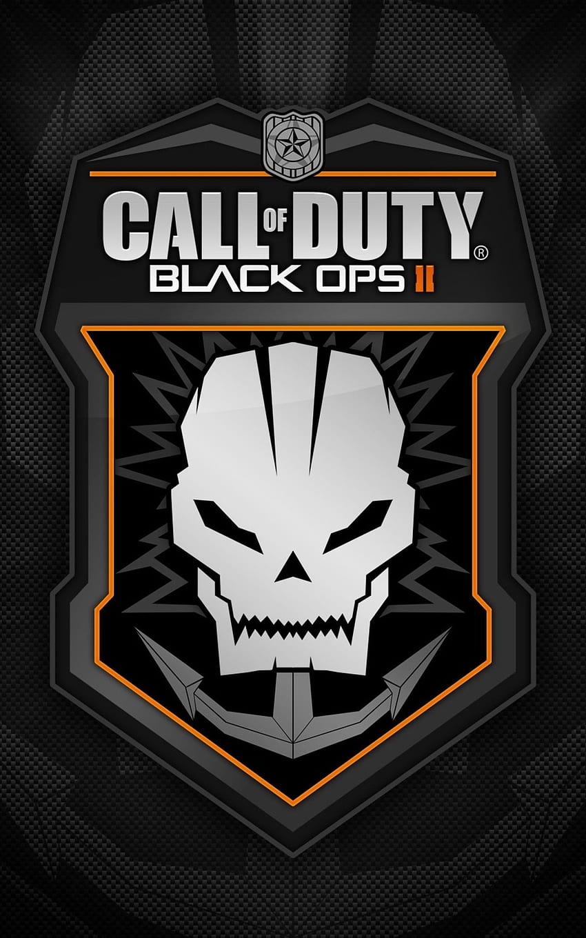 Call Of Duty: Black Ops 2, Logotipo, Calavera, Bacalao fondo de pantalla del teléfono