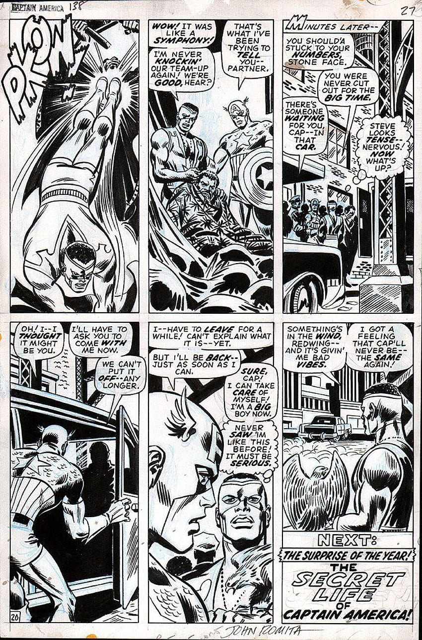 Captain America 138 p 20 Comic Art. Black and white comics, Marvel comics , Comics artwork HD phone wallpaper