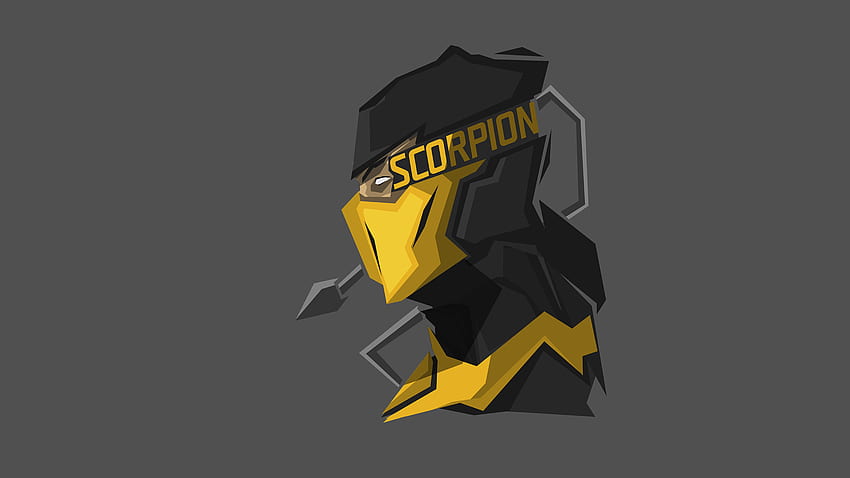 Scorpion, Mortal Kombat X, videogame, arte papel de parede HD