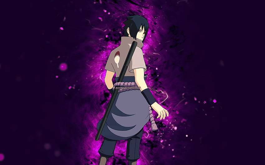 Sasuke Uchiha, , violet neon lights, Fortnite Battle Royale, Fortnite ...