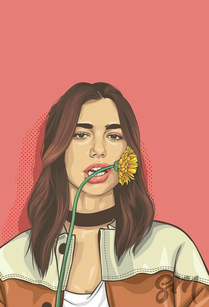 best illustration portrait. Illustration in 2019. Hipster, Girl Tumblr HD phone wallpaper