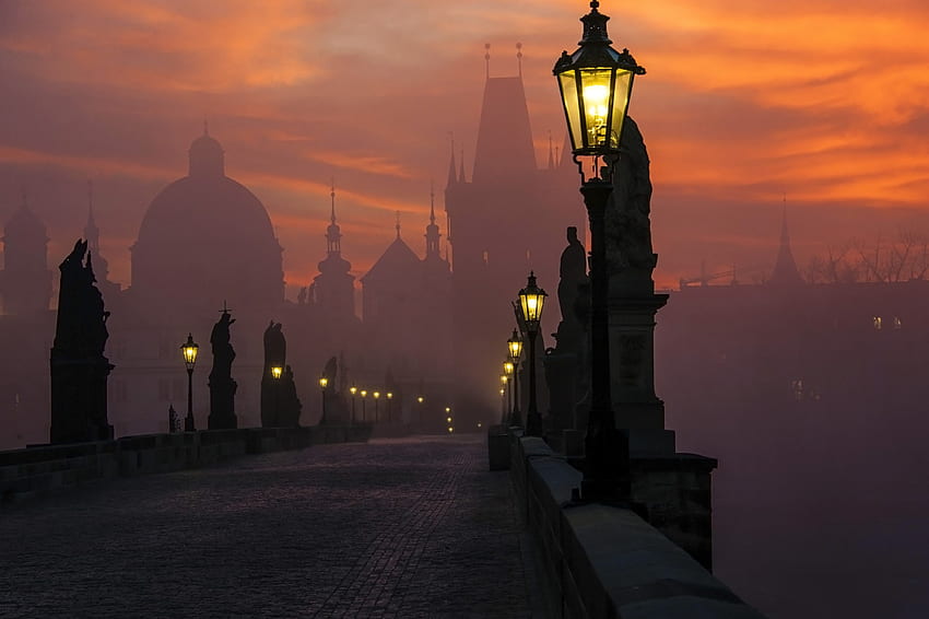 Prag, Prager Karlsbrücke HD-Hintergrundbild