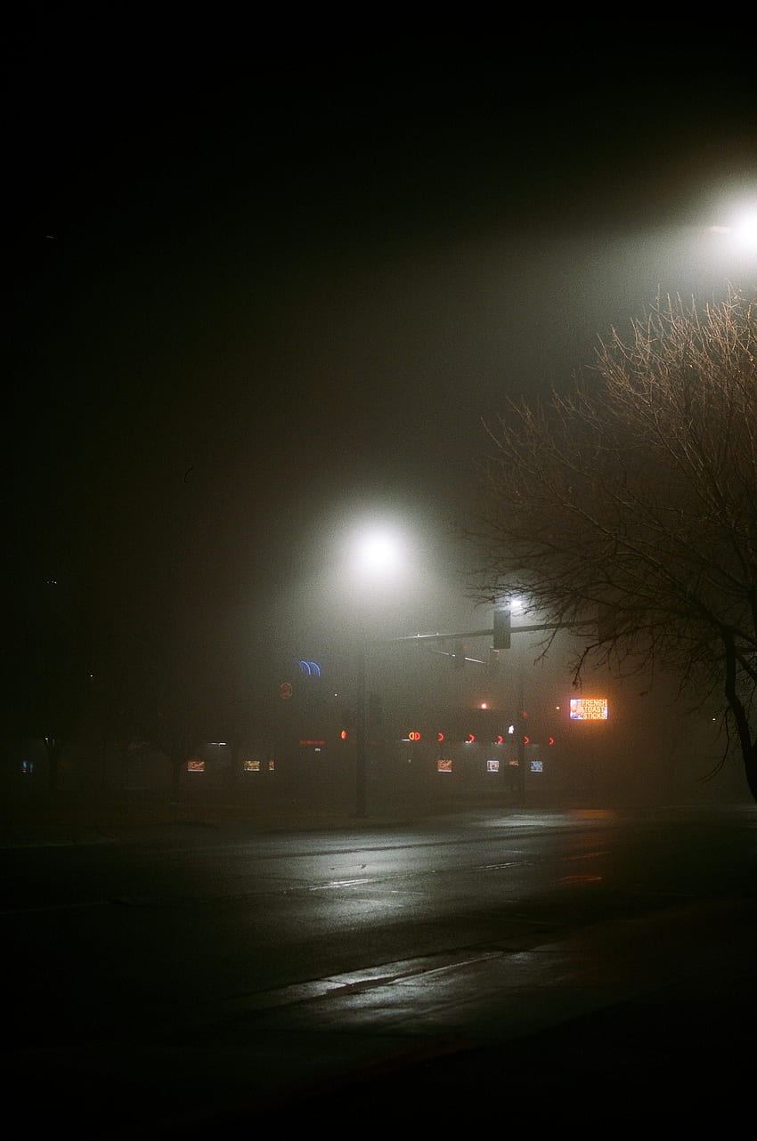 Nacht, Dunkel, Straße, Lampe, Laterne, Straße HD-Handy-Hintergrundbild