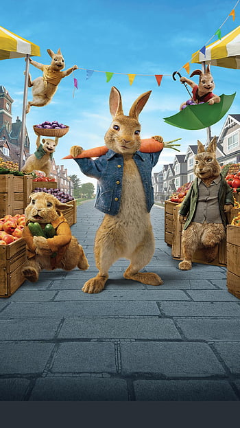 Peter Rabbit Movie First Look 4K Ultra HD Mobile Wallpaper