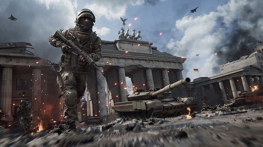 3. Dünya Savaşı Berlin Asker Tankları FPS Oyunu, Ultra Savaş HD duvar kağıdı