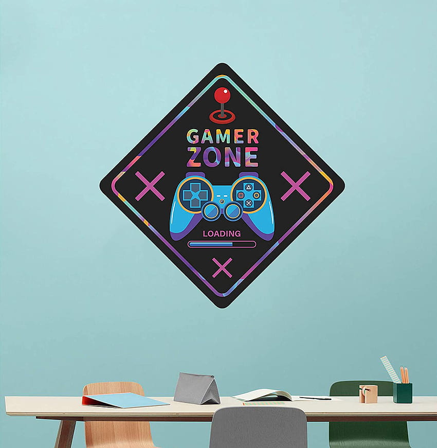 Buy Game Zone Loading Wall Decals, Video Game Wall Stickers, Gaming Controller Joystick Wall Poster Art Mural for Boys Bedroom Kids Room Playroom Classroom Wall Decor Peel and Stick Removable Online HD phone wallpaper