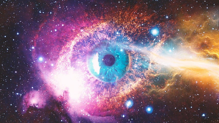 Cosmic, Eye, Galaxy, Stars, Nebula HD wallpaper