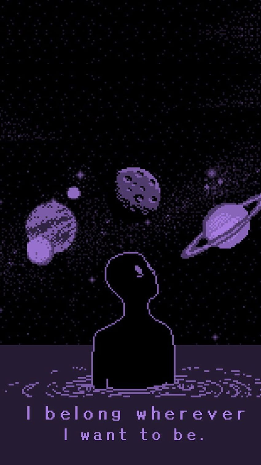 A satellite caught up in a silvery wave, of riverside tears and never forgotten year's. A storm in a cup of snow. Cyberpunk aesthetic, Pixel art, Purple aesthetic, Space Boy Aesthetic HD phone wallpaper
