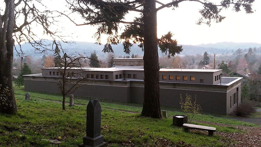 Hope Abbey Mausoleum, Eugene Masonic Cemetery, Eugene Oregon : pics HD wallpaper