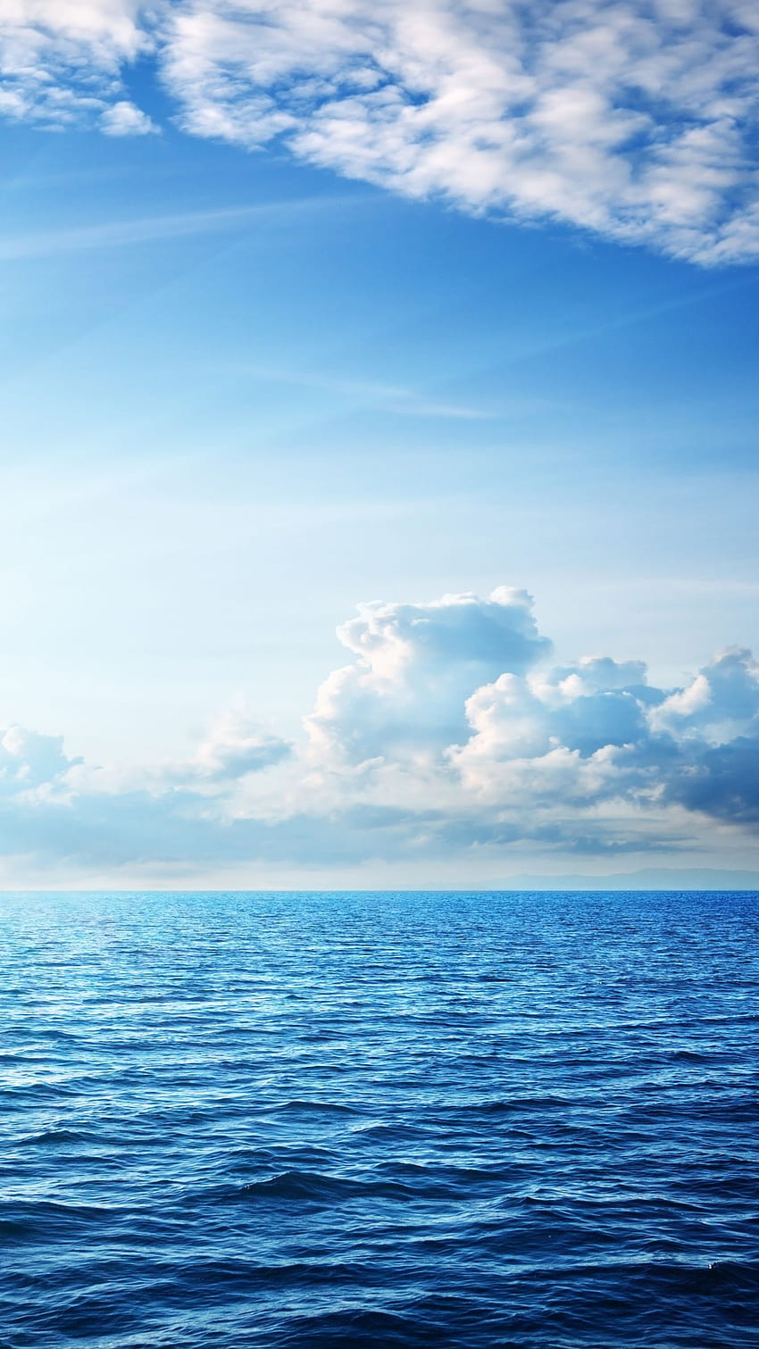 Sea, , , ocean, sky, clouds Samsung Galaxy S6, Samsung Galaxy Tab S6 HD ...