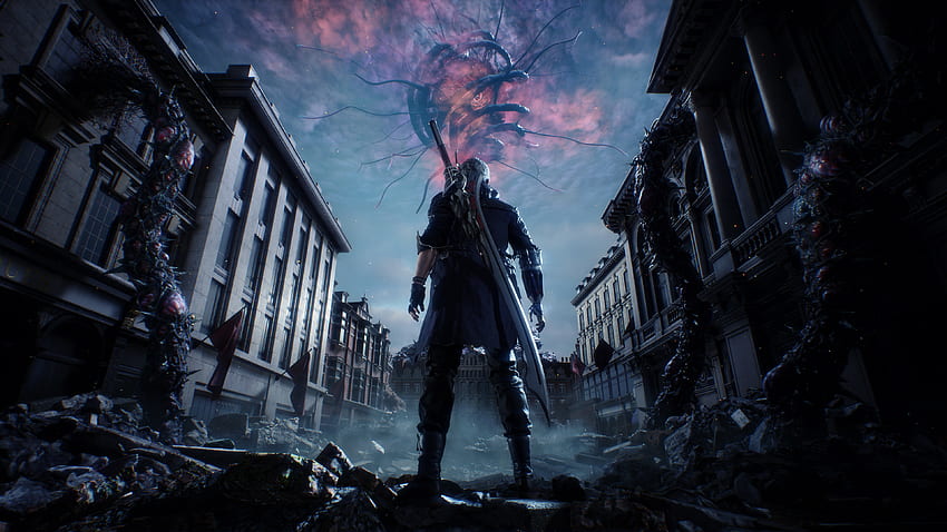 Devil May Cry 5, E3 2018, videojuego, Nero fondo de pantalla