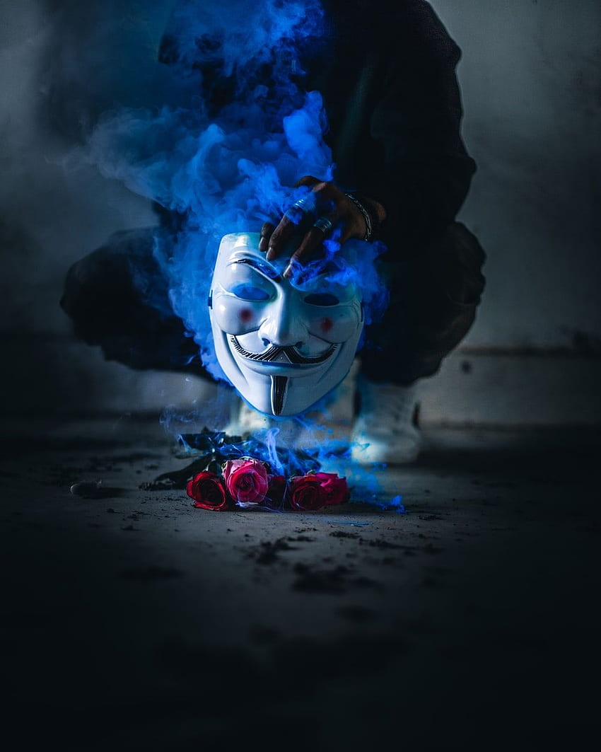 Maska Guya Fawkesa., Fajna anonimowa maska Tapeta na telefon HD
