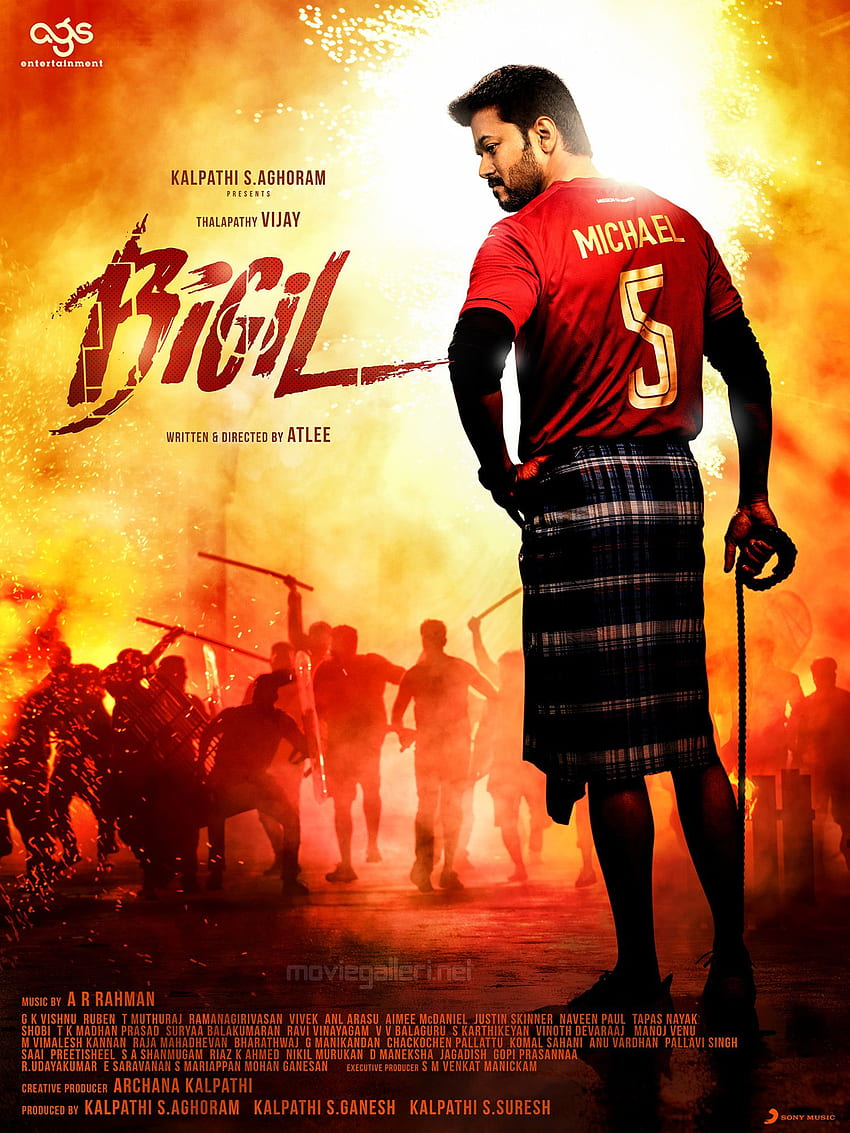 Vijay Bigil Movie 3rd Look Poster . New Movie Posters HD phone ...