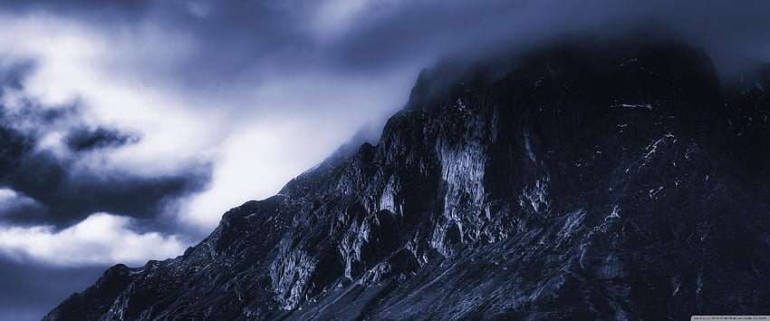 The Dark Mountain Ultra Background for U TV : & UltraWide & Laptop : Multi Display, Dual & Triple Monitor : Tablet : Smartphone, Black and White 3840X1600 HD wallpaper