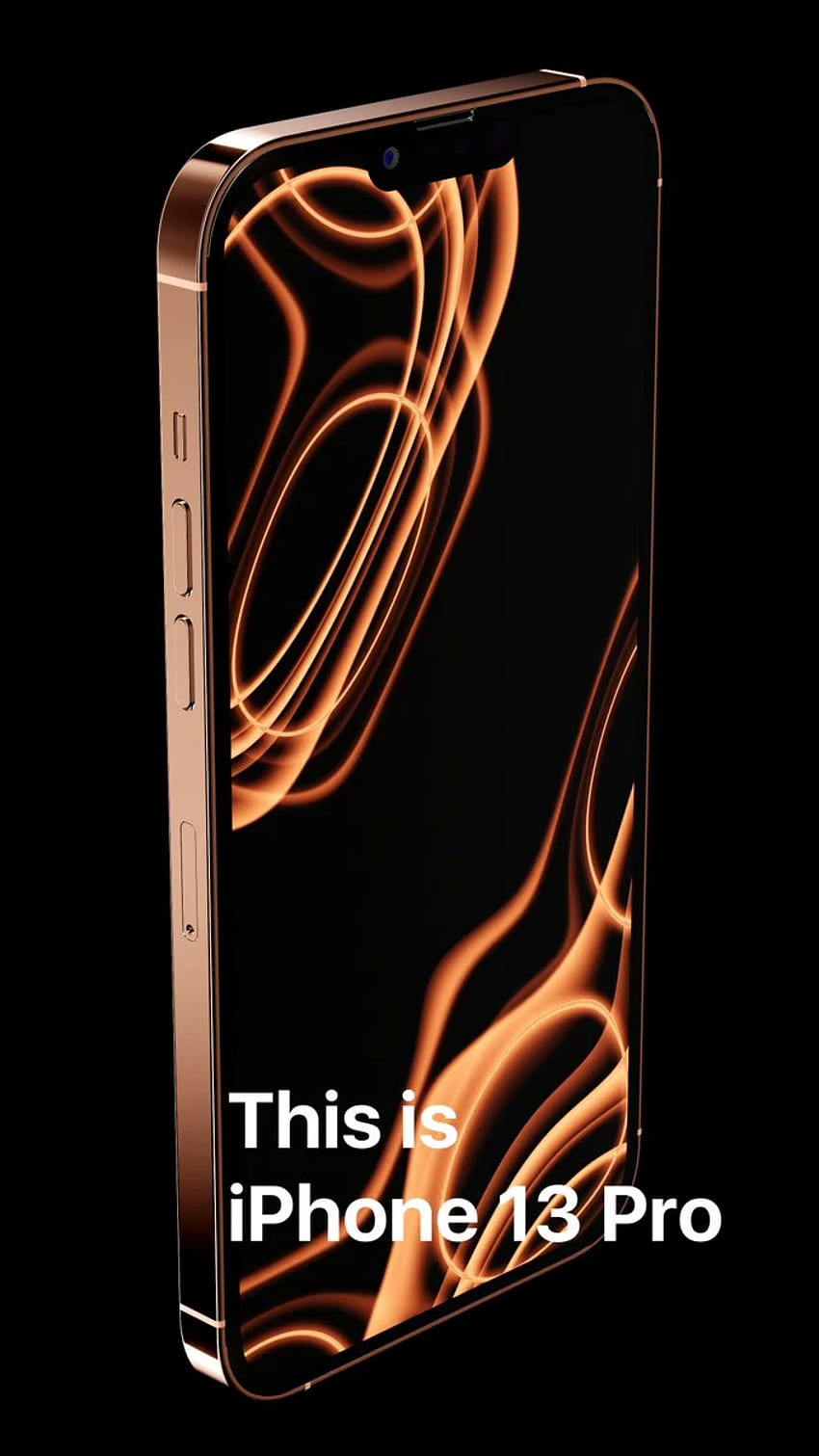 Vova LD - Unvergleichliches brandneues iPhone 13 Pro Der absolute Marktführer in allem. Helles Kupfer ist da. *Render basierend auf CAD-Zeichnungen und Lecks. Erstellt HD-Handy-Hintergrundbild