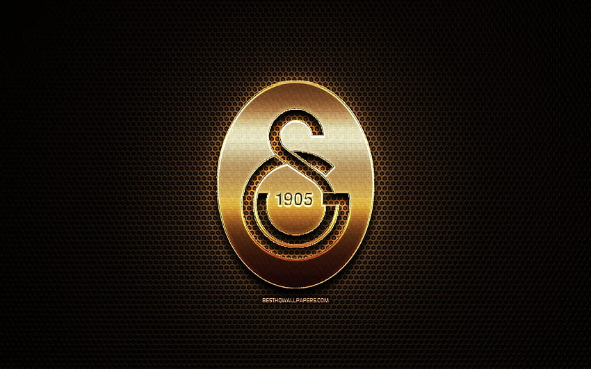 Galatasaray FC, parıltılı logo, Süper Lig HD duvar kağıdı