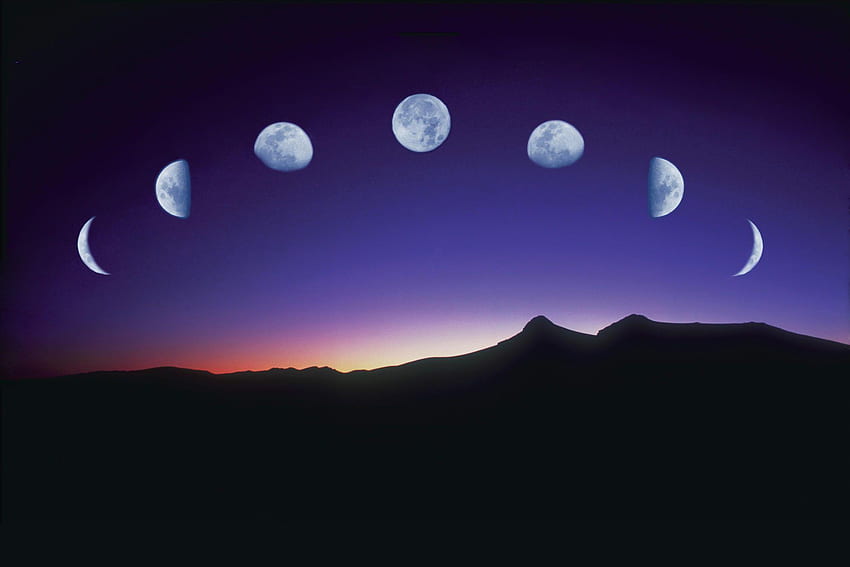 Crescent Moon, Real Moon HD wallpaper