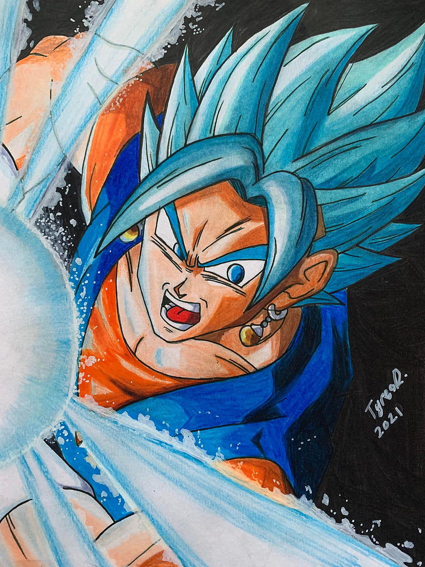 draw vegito ssj 3