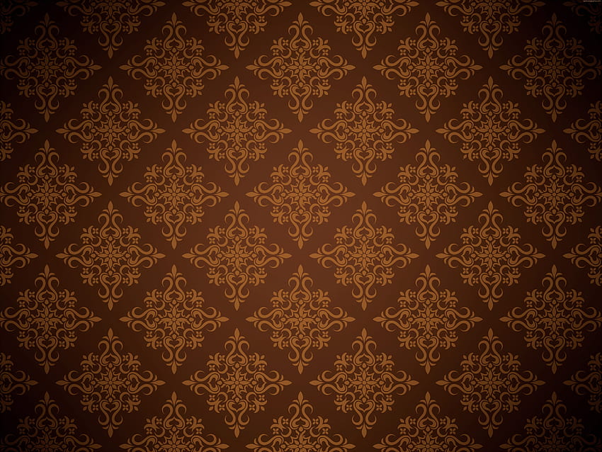 Brown Floral. design, Textured , Textured background HD wallpaper