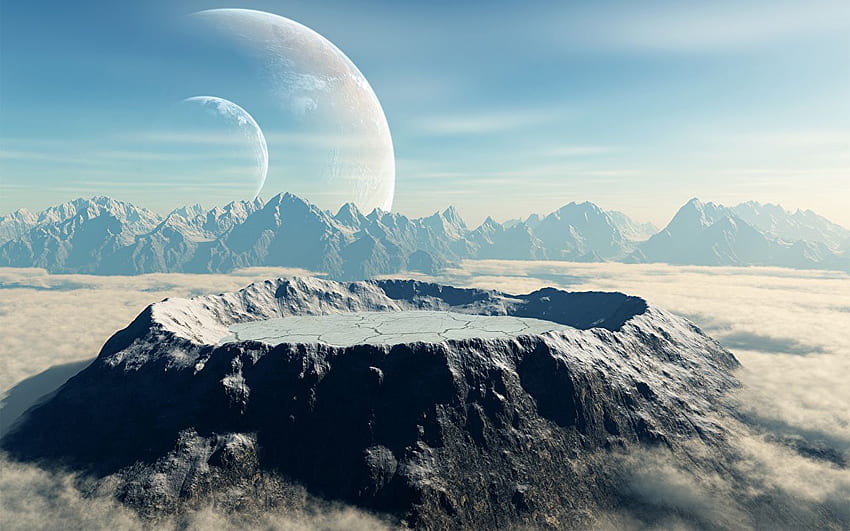 planet Surface of planets Space 3D Graphics HD wallpaper