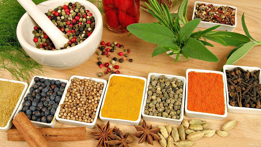 Herbs and Spices and Background -, Herbal HD wallpaper