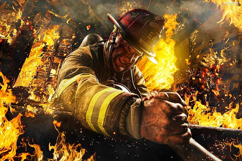 Firefighter , Fire Safety HD wallpaper