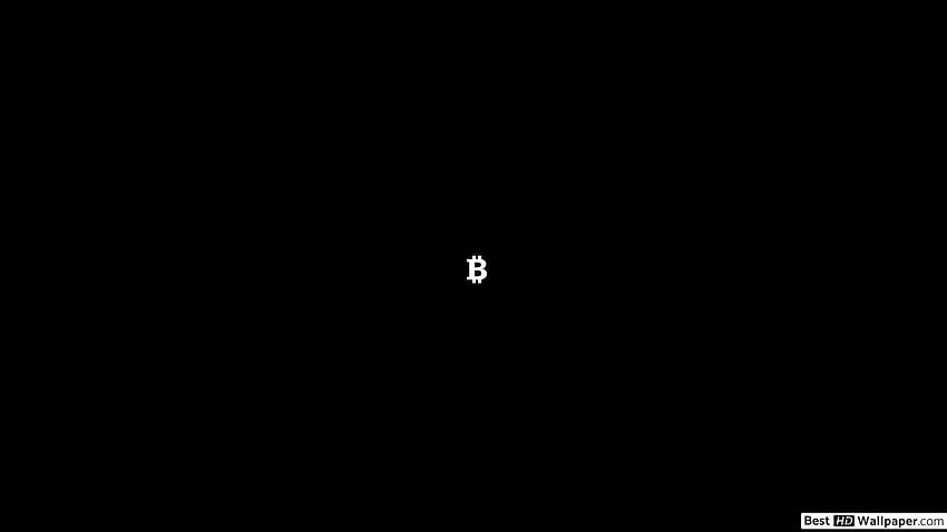 Bitcoin minimalista completo fondo de pantalla