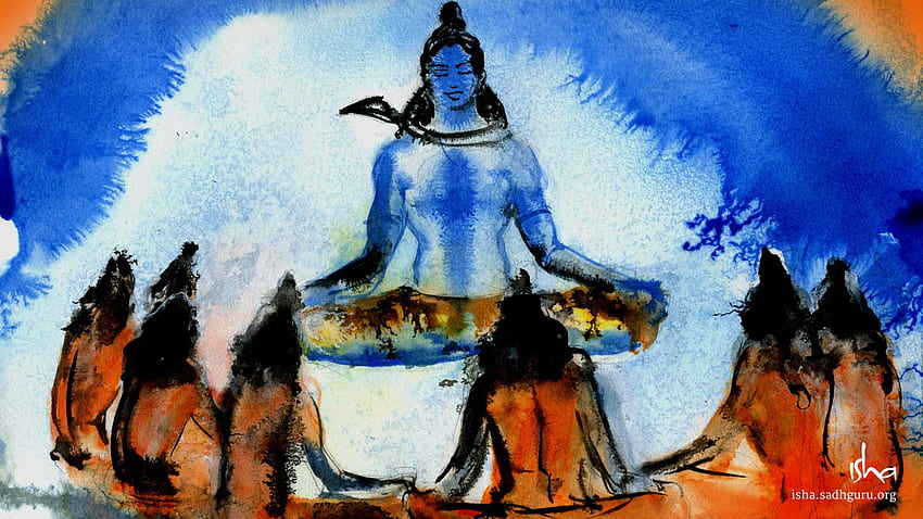 Fundación Isha Pintura Shiva - - - Sugerencia fondo de pantalla