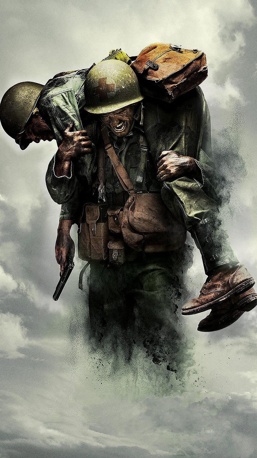 Hacksaw Ridge (2016) Téléphone, soldat militaire Fond d'écran de téléphone HD