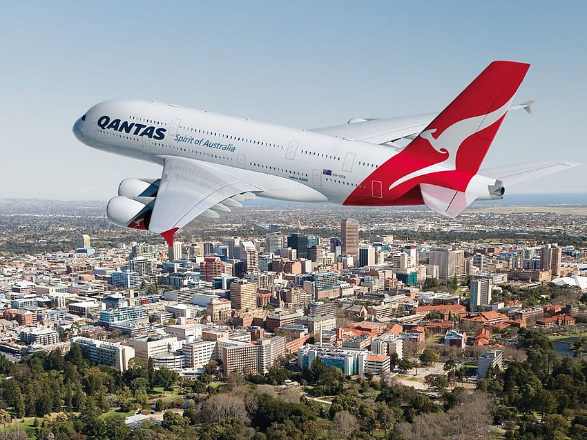 Qantas A380 Adelaide . Qantas a380, Checked baggage HD wallpaper