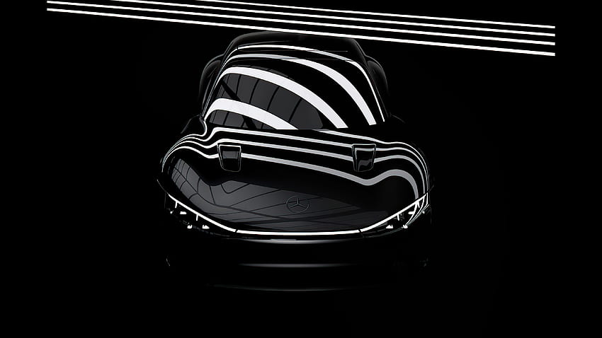 Mercedes-Benz Vision EQXX, black supercar, shine HD wallpaper