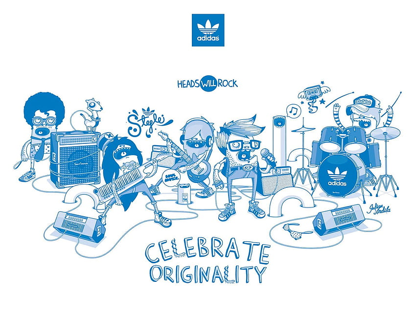 Logotipo de Adidas Originals fondo de pantalla