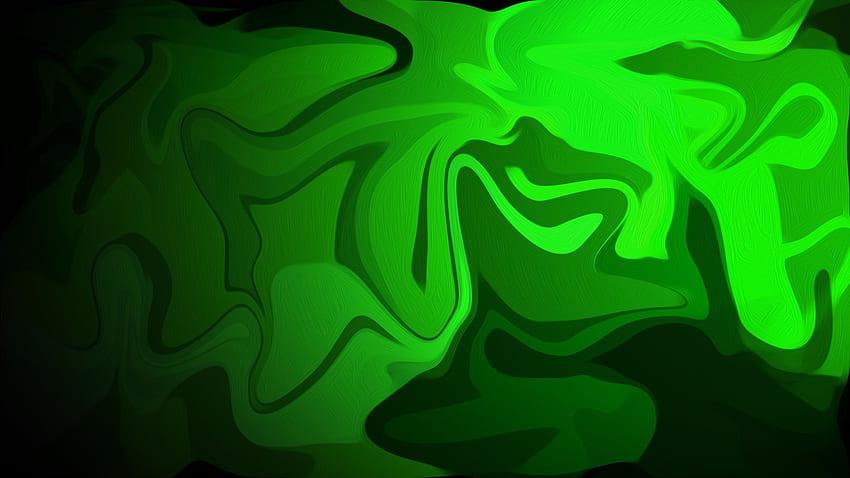 Electric Green Abstract Background, Green Liquid HD wallpaper