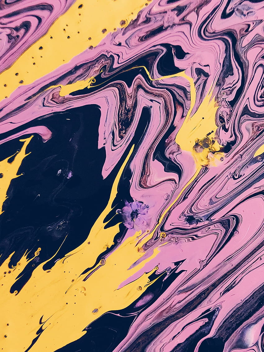 Purple and Yellow Paint Phone . The Best iOS 14 Ideas That'll Make Your Phone Look Aesthetically Pleasing AF. POPSUGAR Tech 26, Cool Purple and Yellow HD phone wallpaper