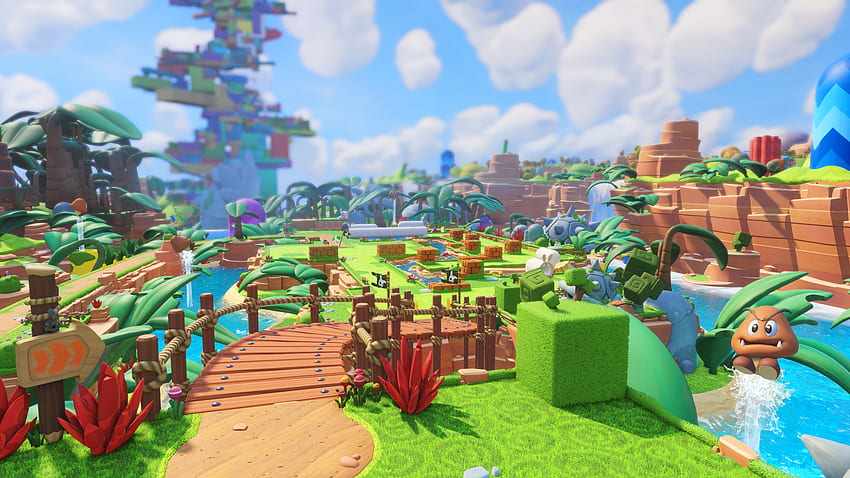 Video Game Choo Choo Mario + Rabbids: Kingdom Battle Review, Mushroom Kingdom HD wallpaper