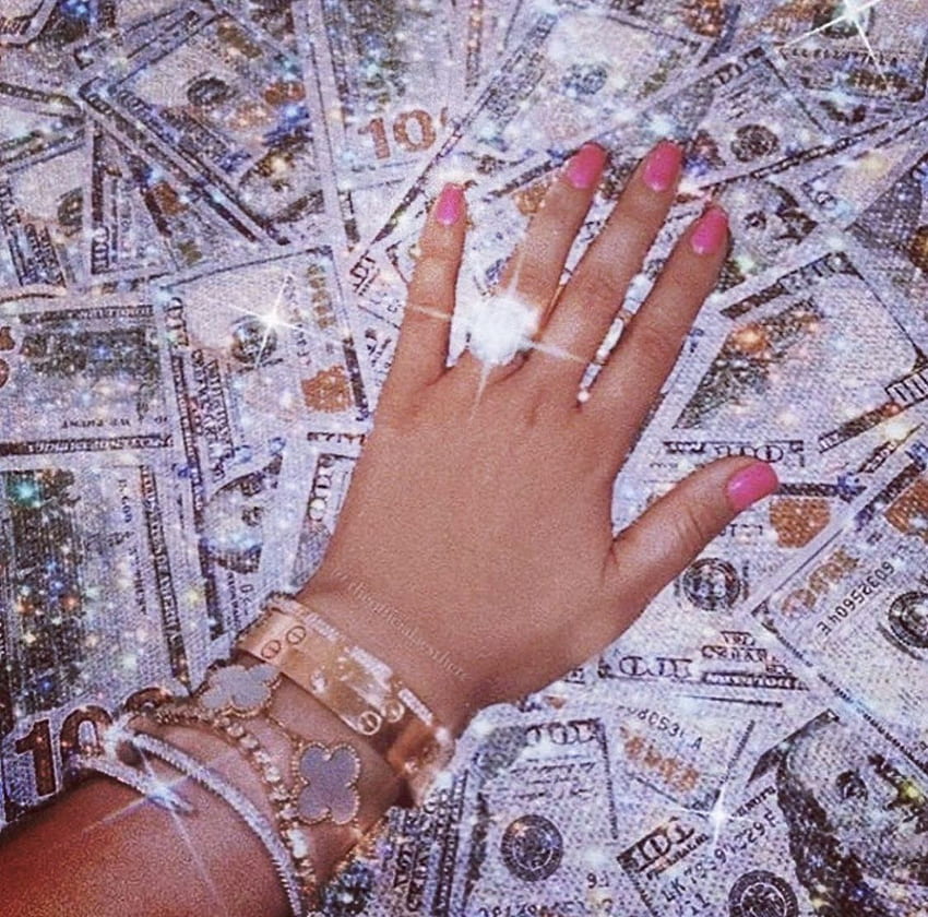 Vibrações ricas em dinheiro e glamour em 2020. Estética de garota má, rosa papel de parede HD