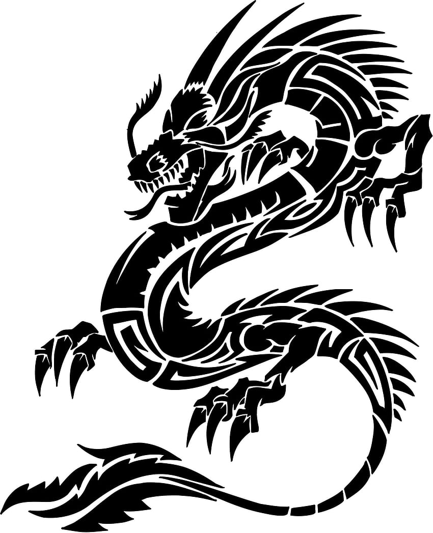 Dragon Tattoo, Dragon Tattoo png , ClipArts on Clipart Library HD phone  wallpaper | Pxfuel
