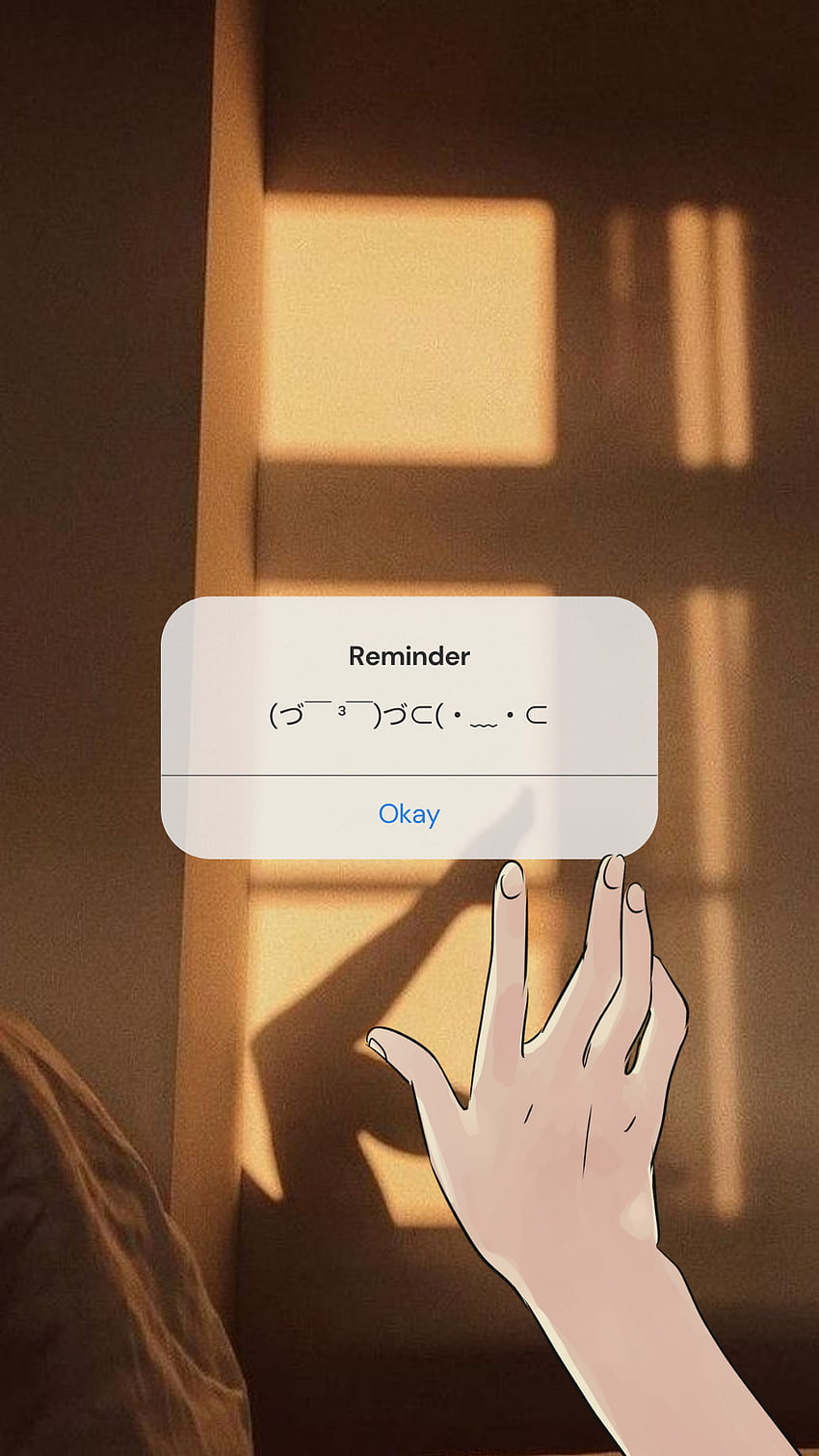 Emoji notification, finger, tan, material property, cute HD phone wallpaper
