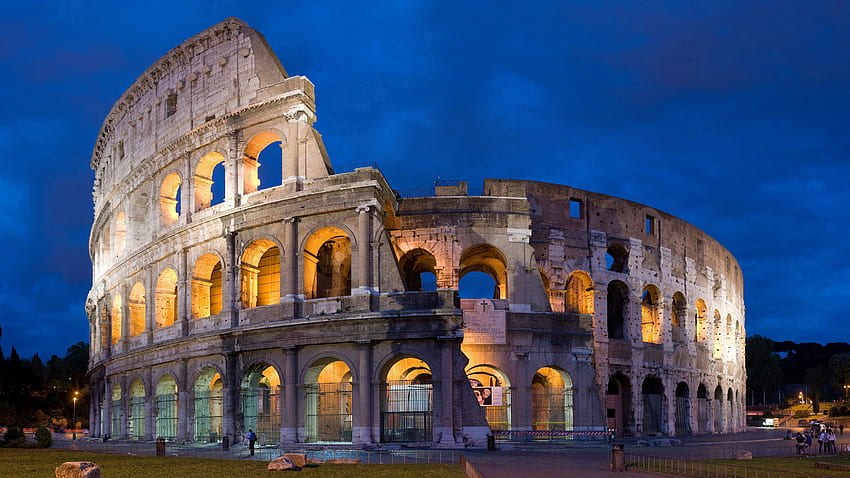 Colosseum, rome, architecture, italy, ancient HD wallpaper