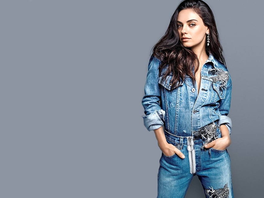 Mila Kunis, model, , Kunis, 2016, beautiful, actress, jeans, Mila HD wallpaper