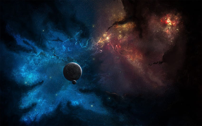 Planeten, Universum, Sterne, Blitz, Ausbrüche HD-Hintergrundbild