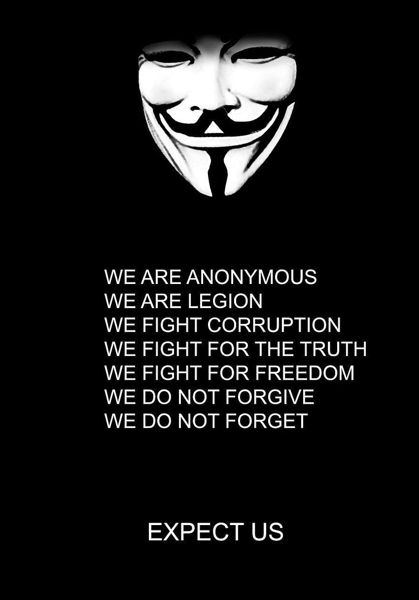 die anonymen, anonymen Zitate HD-Handy-Hintergrundbild