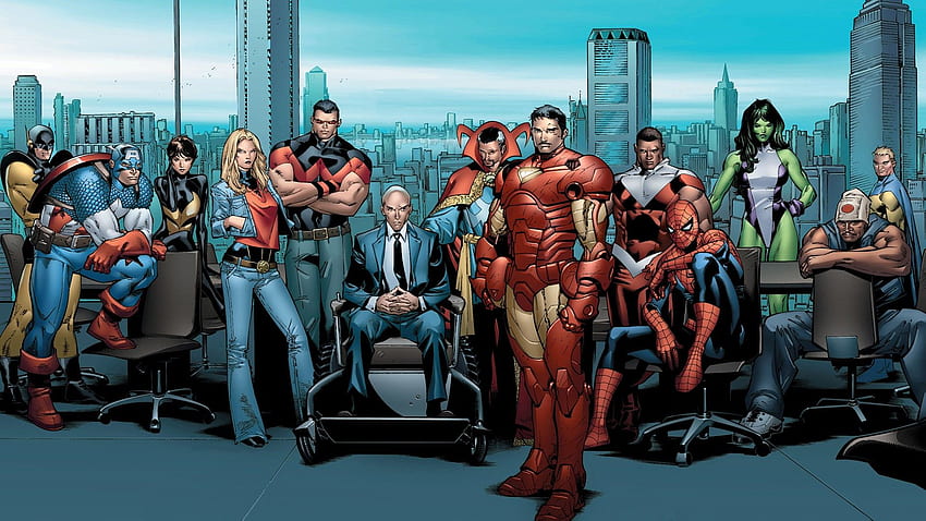 Iron Man, Falcon, Comics, Spider Man, Captain America, Wasp, Falcon Marvel HD wallpaper